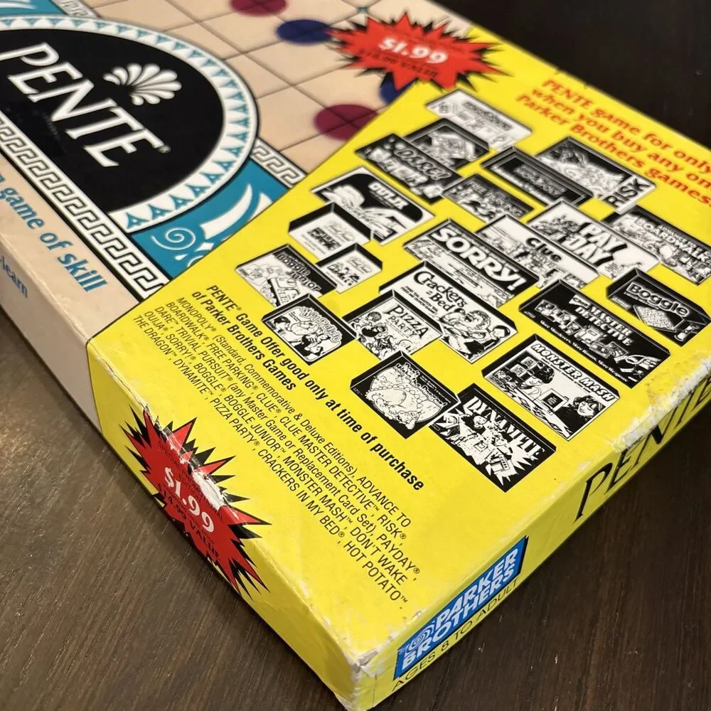Pente - Parker Brothers - Board Game - Vintage 1989 - Two Boards - Missing Winks
